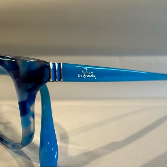 Lilly Pulitzer Kids Dossie Prescription Glasses Frame Fun Blue Tortoise Shell - Picture 7 of 7